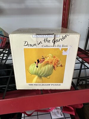 500 PC. (ANNE GEDDES-ABAJO EN EL JARDÍN-EDICIÓN COLECCIONISTA) ROMPECABEZAS (NUEVO) Foto 1 de 4