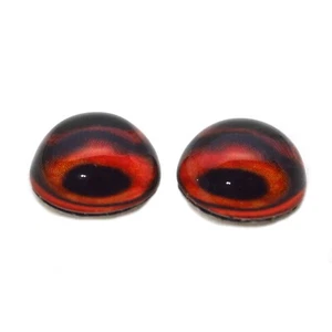 Paar hohe Kuppel rote Ente Geflügel Halbkugel Glasaugen für Taxidermie Schmuck Kunst - Bild 1 von 4