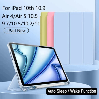 Für iPad 5/6/7/8/9/10. Gen Air 3 4 5 6 Pro 11 13 2024 Schutzhülle Tasche Cover - Bild 1 von 4
