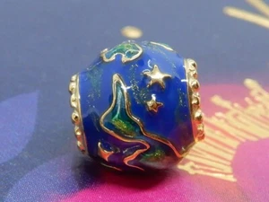 Pandora Gold Plated Charm 762431C01 Planet Earth - Picture 1 of 15
