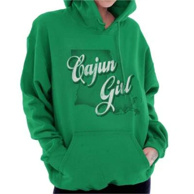 Louisiana Moda Cajún Niña Moda Estado de Los Ángeles Mujeres Manga Larga Sudadera con Capucha Foto 1 de 4