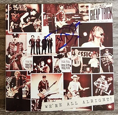 Daxx Nielsen Signed Cheap Trick - We're All Alright CD Digipak Drummer RAD - Image 1 of 2