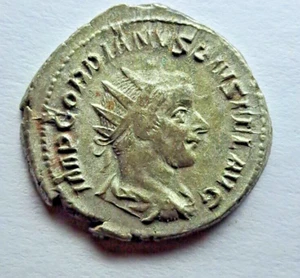 Gordian III Caesar Roman coin AD 243-244 Ancient Authentic silver - Picture 1 of 8