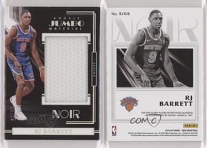 2019-20 Panini Noir Rookie Jumbo Material /99 RJ Barrett #RJ-RJB Rookie RC