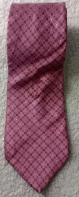 Corbata Gianfranco Ruffini Italia Roja Geométrica 100% Seda Borgoña Claro Foto 1 de 3