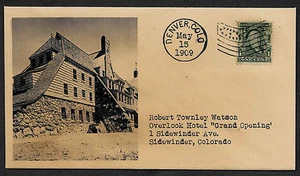 The Shining Overlook Hotel 1909 Opening Featured on Collector's Envelope *1092OP - Picture 1 of 1