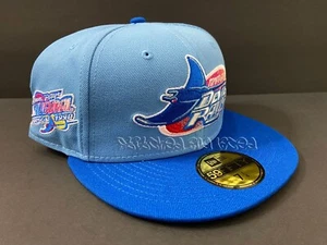 CAPPELLO TOPPERZ ESCLUSIVO TAMPA BAY DEVIL RAYS ROSA UV 1998 PATCH CLUB 7 1/4 - Foto 1 di 10