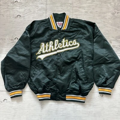 Chaqueta de satén vintage Starter MLB Oakland Athletics As Diamond Collection talla L Foto 1 de 4