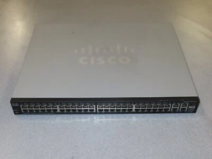 Cisco SF300-48P 48-Port 10/100 PoE 4-Port GbE Network Switch - Picture 1 of 3