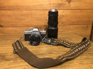 Minolta SRT101 35mm Camera with MC ROKKOR - F 50 mm / Vivitar 75mm-260 lens - Picture 1 of 11