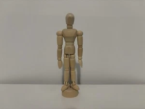 Wooden Mannequin Human Figure Moveable Adjustable Flexible Small Mini Figure - Picture 1 of 7
