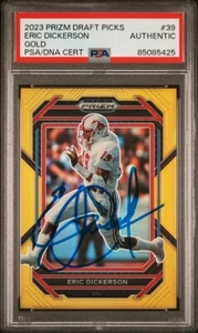 Eric Dickerson Signed Autograph 2023 Prizm Draft Picks GOLD PRIZM Card #05/10 - Picture 1 of 3