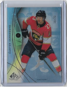 2024-25 UD SP GAME USED RAINBOW BASE PARALLEL /23 CARTER VERHAEGHE #10 PANTHERS - Bild 1 von 2