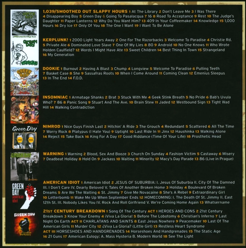 GREEN DAY STUDIO ALBUMS 1990-2009 NEW ENHANCED CD Foto 1 de 1