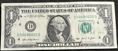 2021 San Francisco $1 Bill May 20th 1969 Birthday/Anniversary Low Sum 20 Note - Image 1 of 2