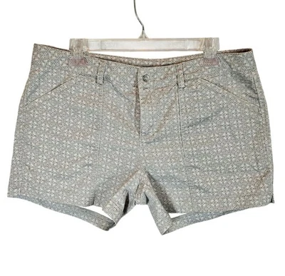 Pantalones Cortos Mondetta Para Mujer Grandes Estampados Mezcla de Algodón Gris Bolsillos Informales Elásticos Foto 1 de 4