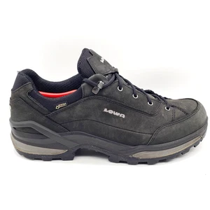 LOWA Renegade II GTX Lo Men’s 10 Hiking Trail Shoes Vibram Soles Black Goretex - Picture 1 of 9