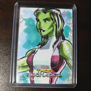 Marvel Thor Upper Deck She-Hulk Sketchkarte Künstler signiert 1/1 - Bild 1 von 2