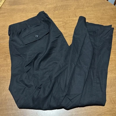 NEW Mens David Taylor ~ Size 40x29 ~ Classic Fit Flat Front Pants - Black  - Image 1 of 4