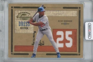 2004 DONRUSS Classics Dress Code Jersey Number / RICKEY HENDERSON /100 - Picture 1 of 2