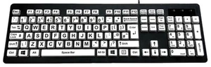ACCURATUS - Rainbow 2 Hoog Contrast USB-Toetsenbord - Afbeelding 1 van 1