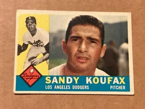 1960 Topps - Sandy Koufax #343 - Near Mint - Great Corners - No Creases - Picture 1 of 2