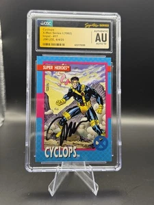 X-Men Series I Cyclops CGC 10 AUTO SIGNATURE SERIES signed JIM LEE 1992 IMPEL - Picture 1 of 2
