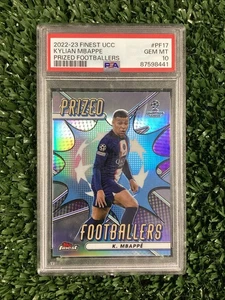 Kylian Mbappe 2022-23 Topps Finest UCC Prized Footballers PSA 10 Paris St Germ - Picture 1 of 2