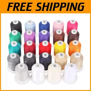 50S/3 Mercerized Cotton Thread Pack - 18 Colors - Picture 1 of 9