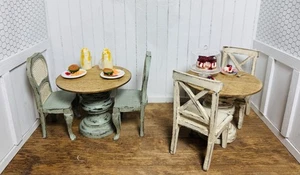 Dollhouse Miniature Small Table And Chairs 1:12 - Picture 1 of 8