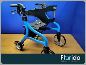 DRIVE MEDICAL NITRO SPRINT ROLLATOR ROLLING WALKER, HEMI, BLUE. REF 102662BL-H - Picture 1 of 9