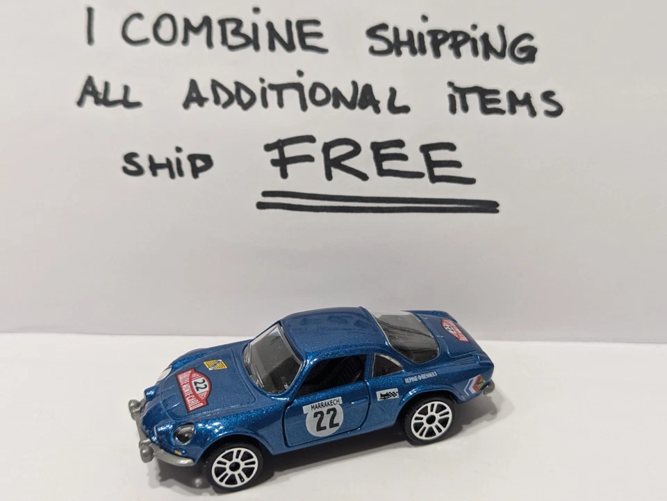 Majorette Renault Alpine A110 Vintage Racing no.22  Blue 1:61 3" no Package - Image 1 of 1