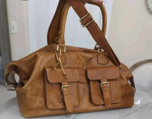 Rawlings Frankie Leder Seesack Cognac Gepäck Reise Weekender - Bild 1 von 16