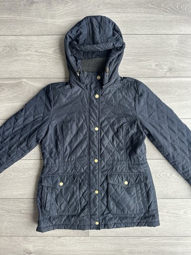 Cappotto impermeabile Michael Kors "foderato in pile" taglia grande blu navy