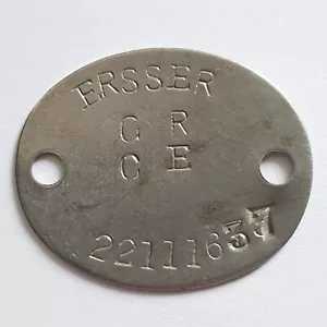 British military dog ID tag - Ersser GR CE 23313642 - Army - Royal Navy - - Picture 1 of 3
