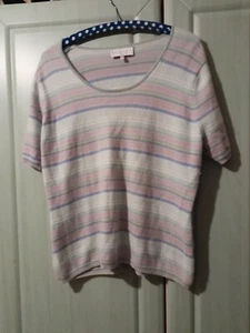 Peter Hahn 100%Cashmere Pullover Gr 46-48 Mehrfarbig Guter Zustand - Bild 1 von 4