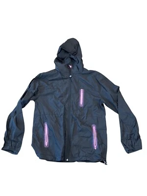 Dc Shoes Inc Hooded Lightweight Jacket Black & Pink Accents M - Image 1 of 4