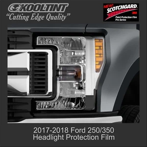 Headlight Protection Film by 3M for a 2017 2018 Ford F350 Truck - Picture 1 of 2