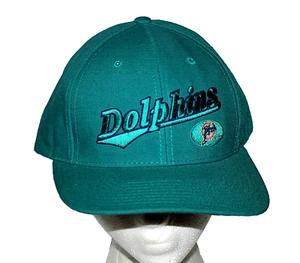 Vtg 1990s Twins Enterprises NFL Miami Dolphins Football Cap Hat New NOS OSFM - Picture 1 of 3
