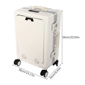 20" Bordkoffer Koffer mit Fronttasche, 14"-15" Laptopkoffer Trolley - Bild 1 von 19