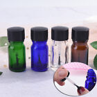 4 Colors 5ml Clear Glass Empty Nail Polish Gel Bottle Containers With Brush Y EO
