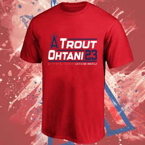 LA Angels Mike Trout Shohei Ohtani 2023 Campaign T-shirt For Men Women S-3XL Cover
