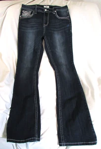 Ladies "J R Realio Jeans" Size 29 (W31xL32) Blue, Mid Rise, Distressed, Jeans - Picture 1 of 15