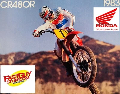 LICENCIA HONDA VINTAGE 1983 CR480R TANQUE CALCOMANÍAS pegatinas RC FUNCIONA BICICLETA CR480 CR Foto 1 de 4