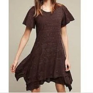 Anthro Dolan Dress Left Coast Melanie Dress Womens size M Brown Office Siren - Picture 1 of 9