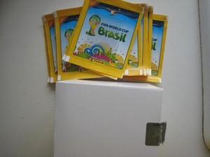 2014 Panini World Cup FIFA Brazil Stickers promotional box 80 packs All Stars 