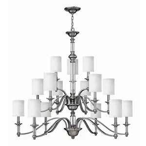 Hinkley Lighting Sussex 15 Lt Chandelier 3 Tier Foyer, Brushed Nickel - 4799BN - Picture 1 of 1