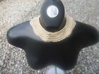 Vintage Segal Beaded Collar Seed Beads and Faux Pearls Neck Decor Antique