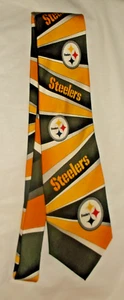 NWT NFL Pittsburgh Steelers Striped Silk Necktie - Picture 1 of 2