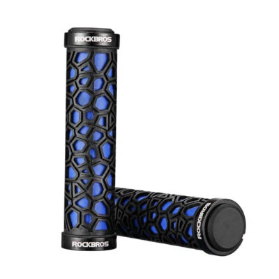 ROCKBROS Cycling Handlebar Grips Double Lock Anti Skid Ultraigt Rubber Bike Grip - Image 1 of 4